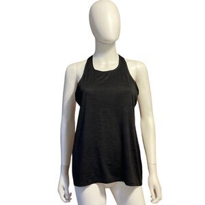 Athleta Women’s Slouchy Racerback Gym Shirt Tank Top Size SP Black